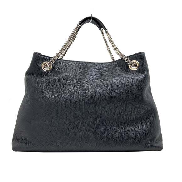 Gucci GG Pebbled Calfskin Medium Soho Gold Chain Shoulder Bag - Picture 3 of 6